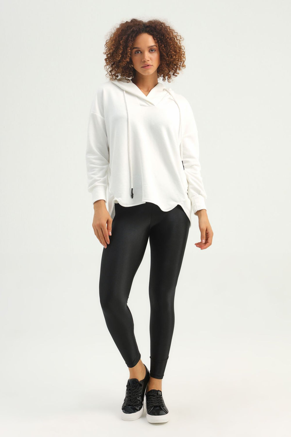 Hooded Oversize Sweatshirt Ecru