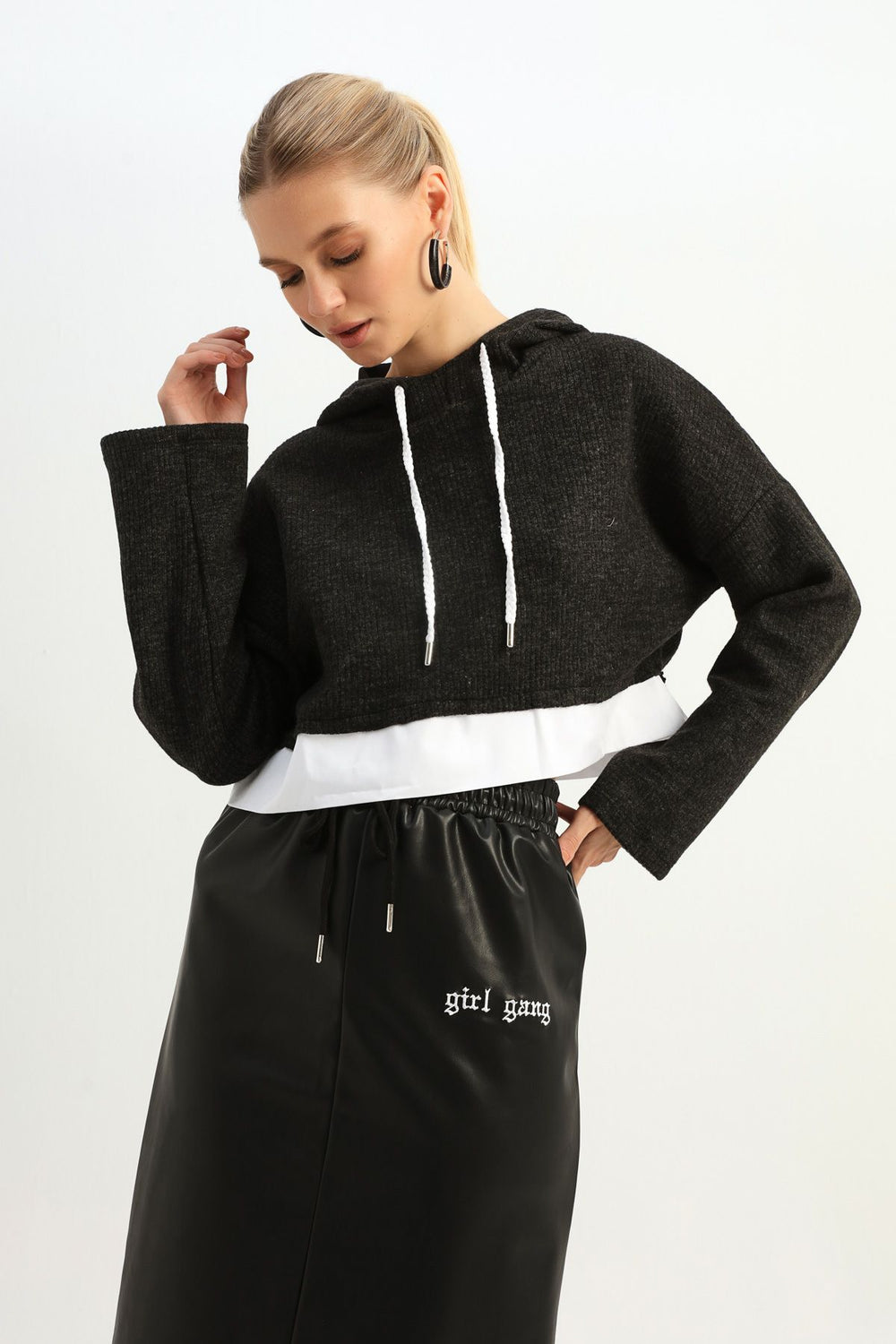 Hooded Sweatshirt Anthracite