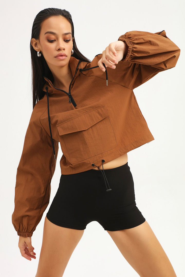 Kanguru Cepli Sweatshirt Camel