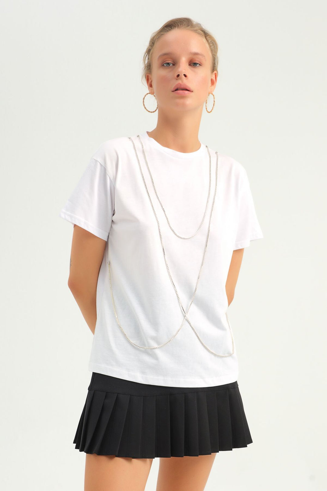 Chain Accessory T-Shirt White