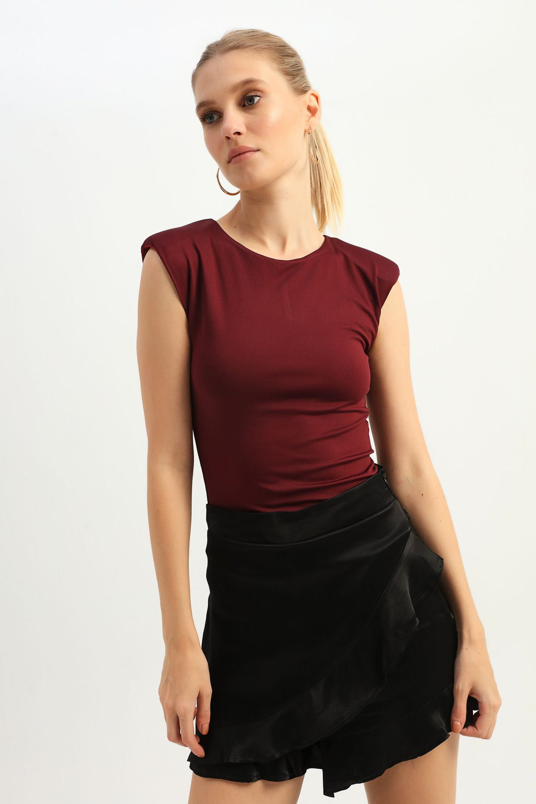 Waistcoat Bodysuit Claret Red