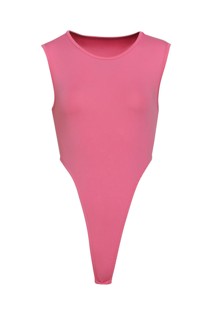 Sleeveless Bodysuit Candy Pink