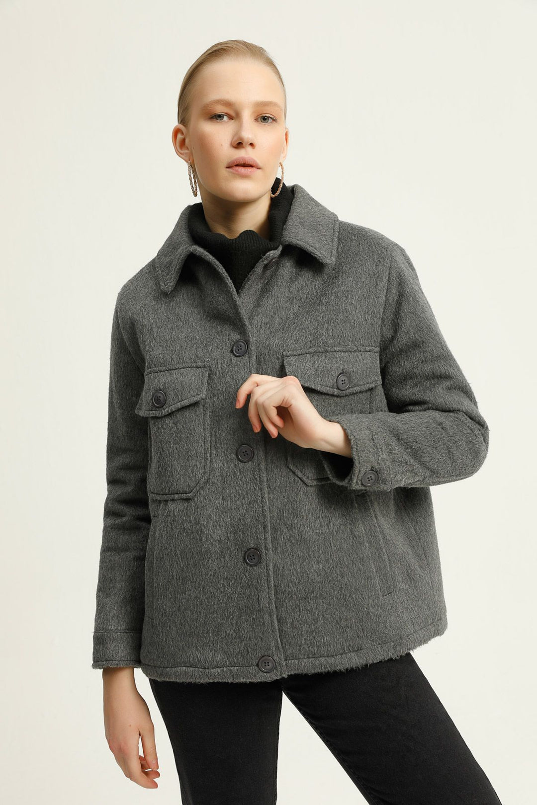Big Pocket Coat Anthracite
