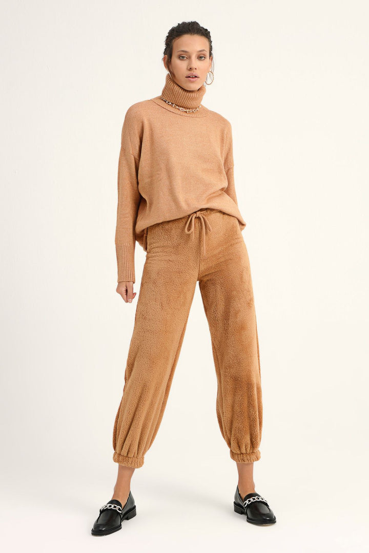 Plush Jogger Tracksuit Camel