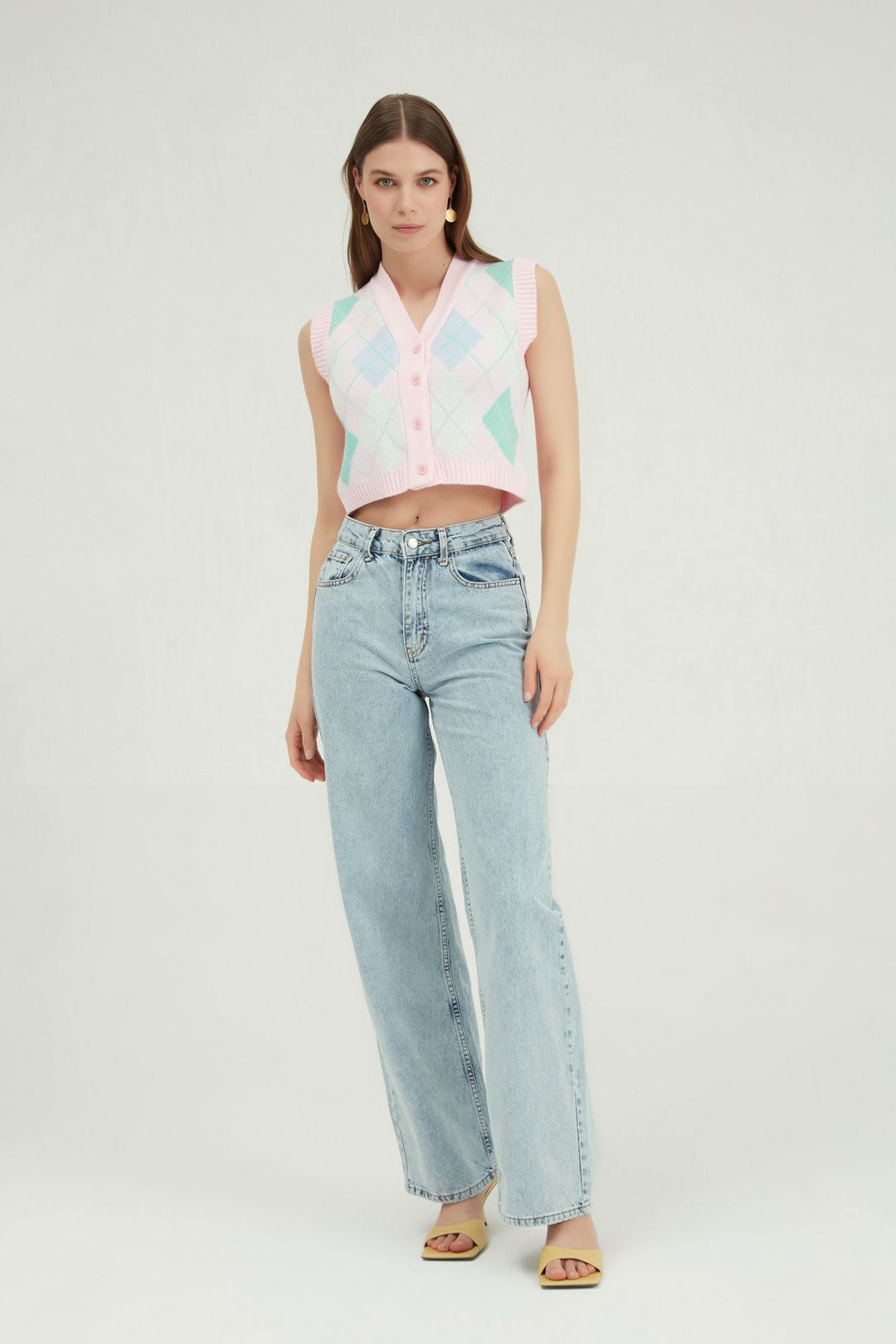 Wide Leg Jeans Ice Blue