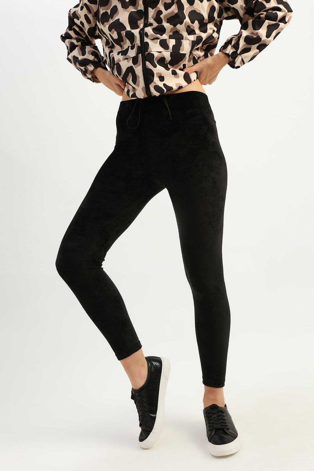 Velvet Leggings Black