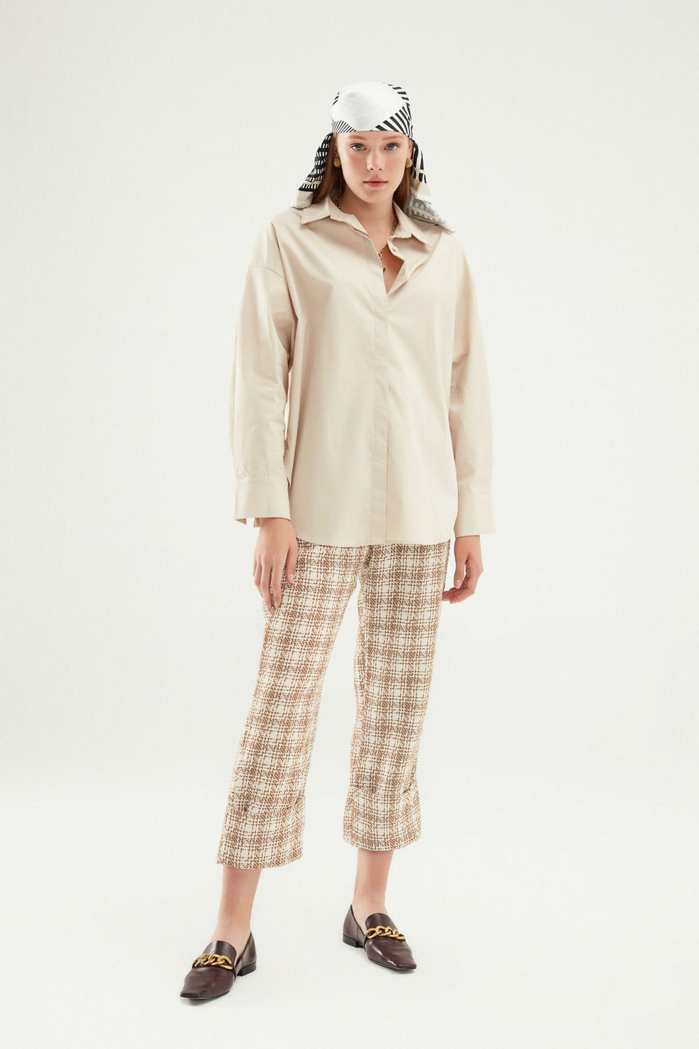 Oversize Basic Shirt Stone