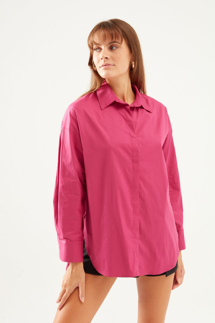 Oversize Basic Shirt Orchid