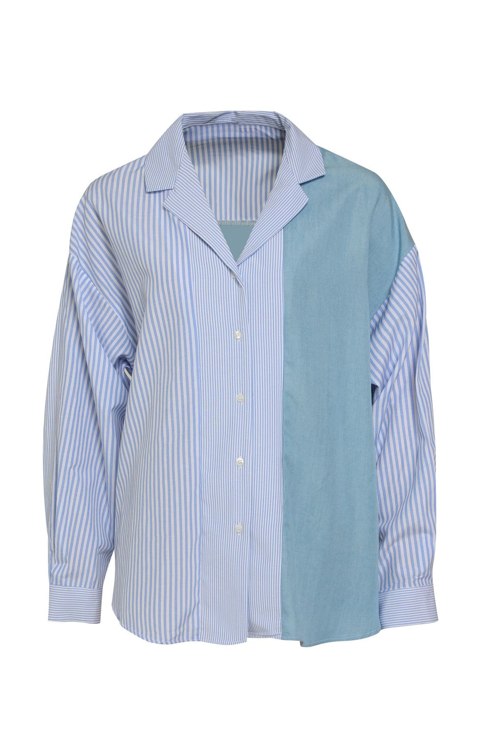 Striped Block Shirt Blue