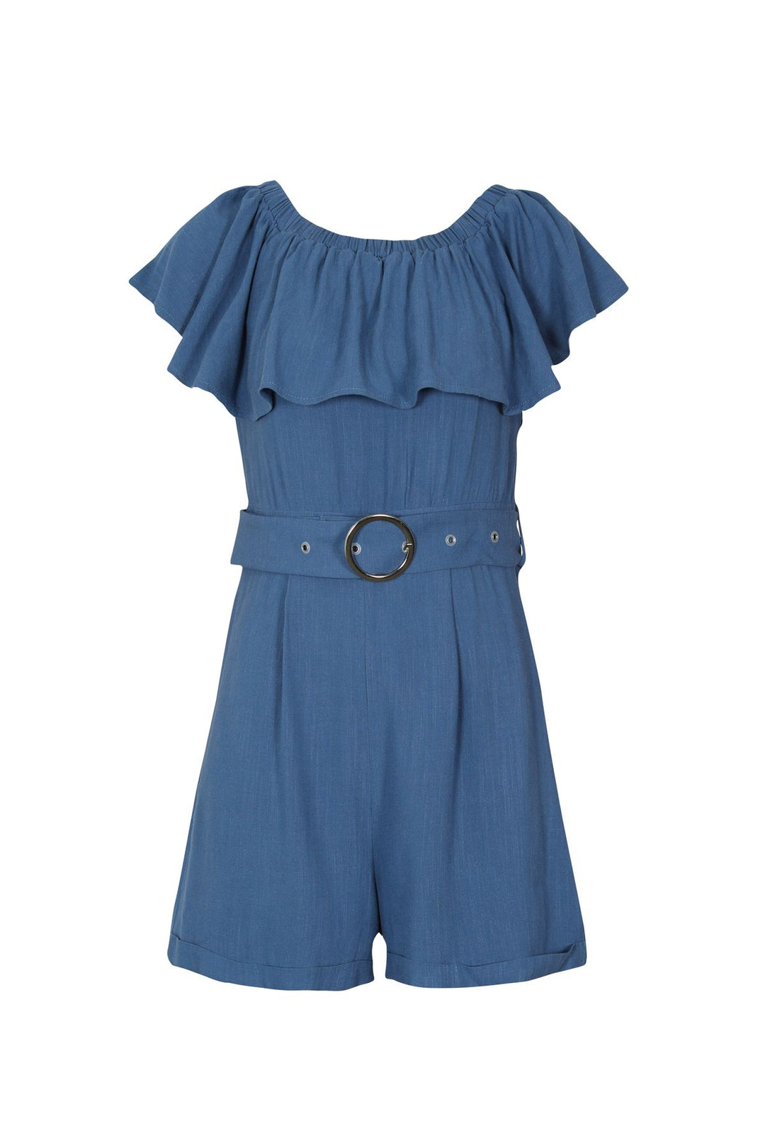 Flywheel Belted Mini Jumpsuit Indigo