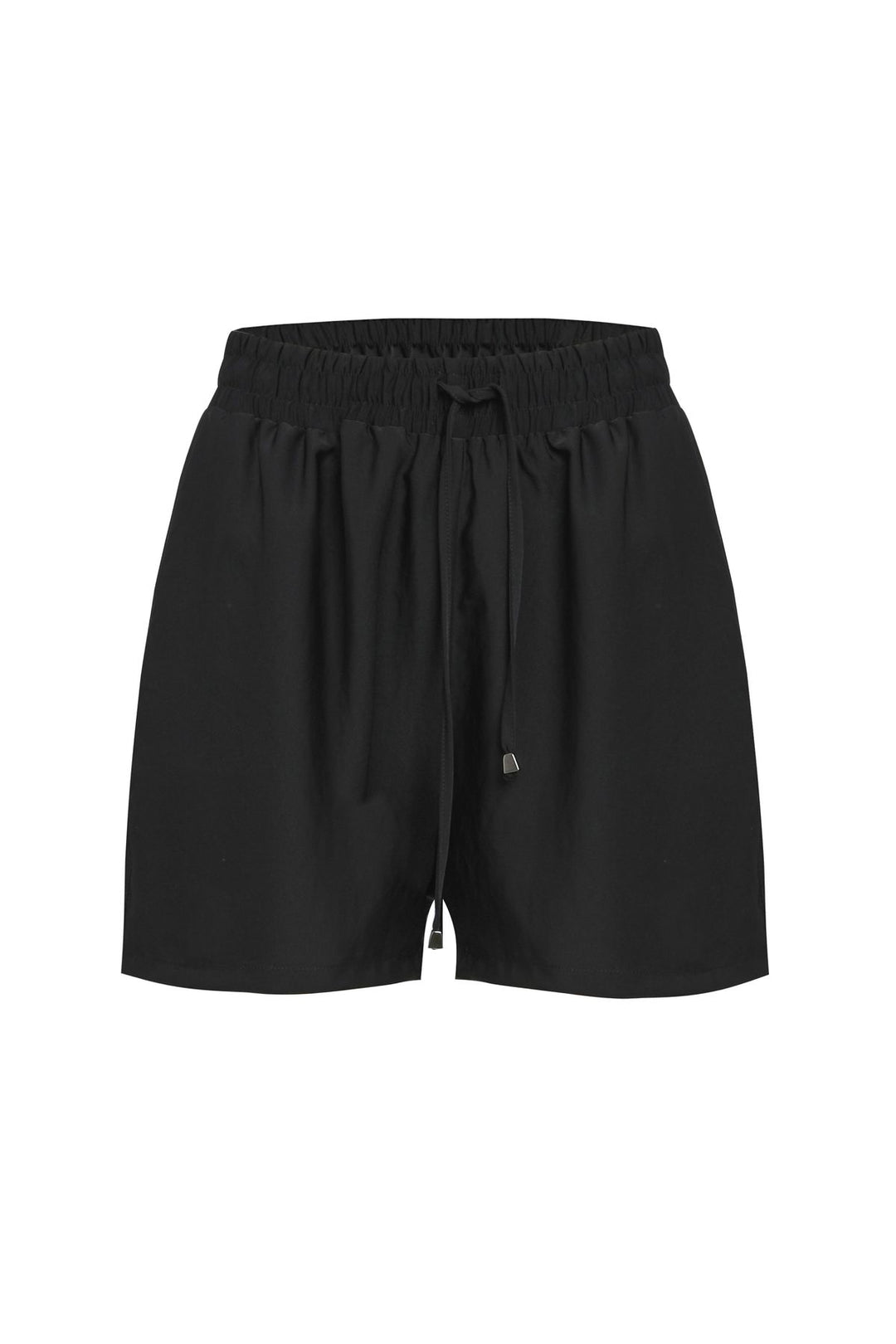 Beli Lastikli Cepli Şort Siyah