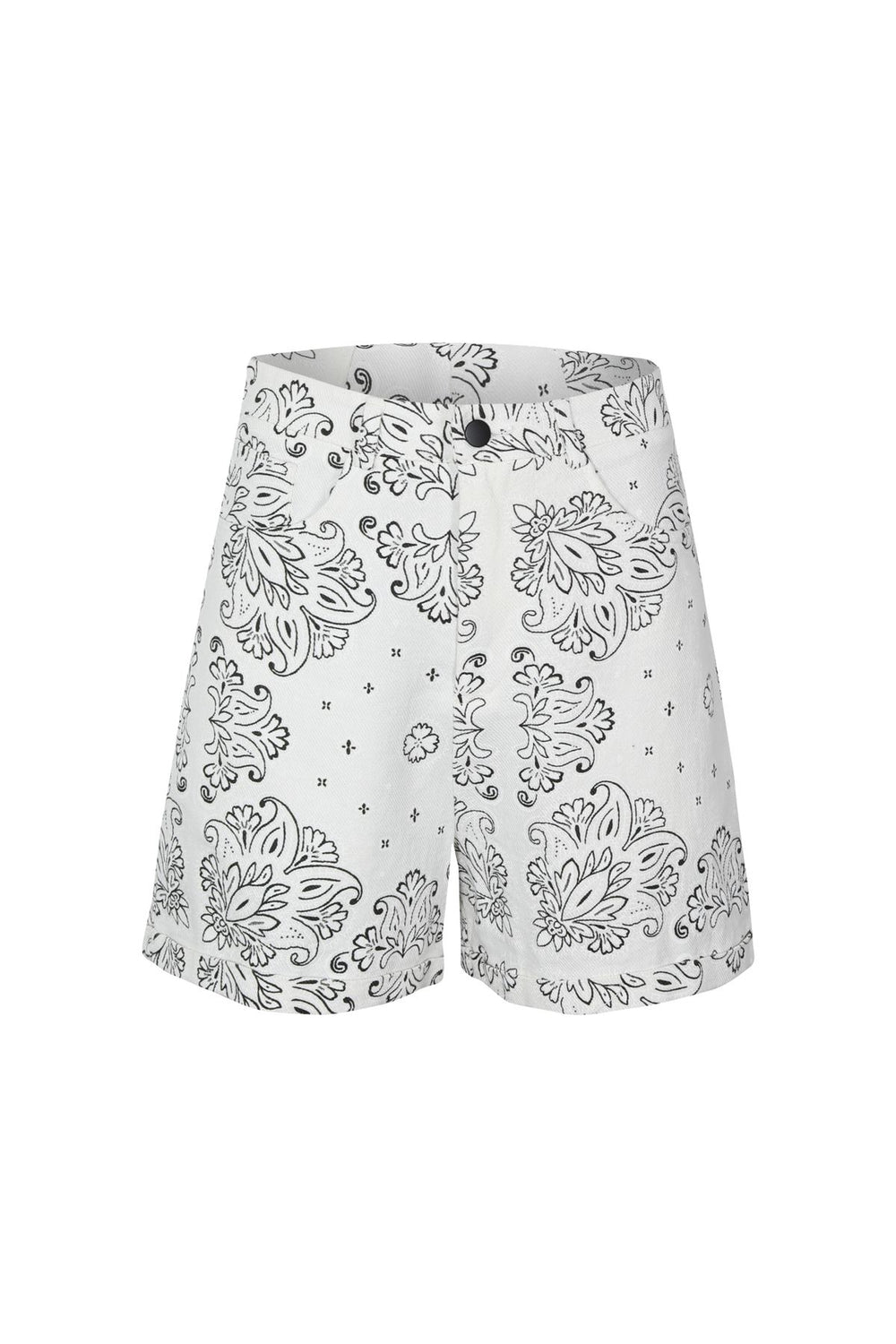 Patterned Shorts White