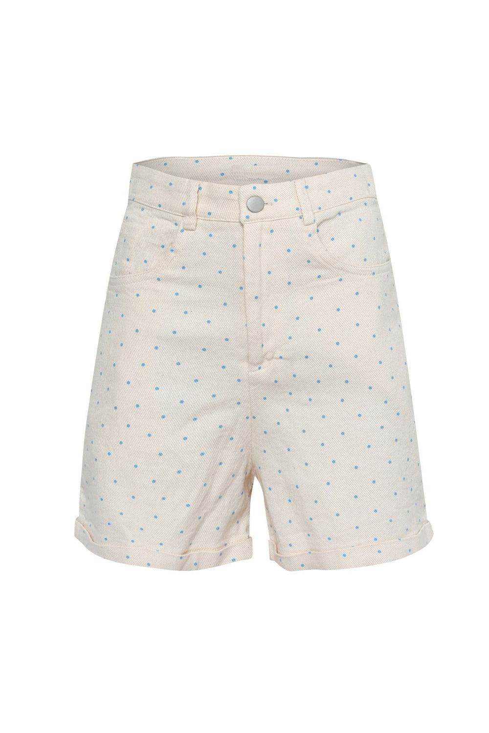 Spotted Double Leg Shorts Blue