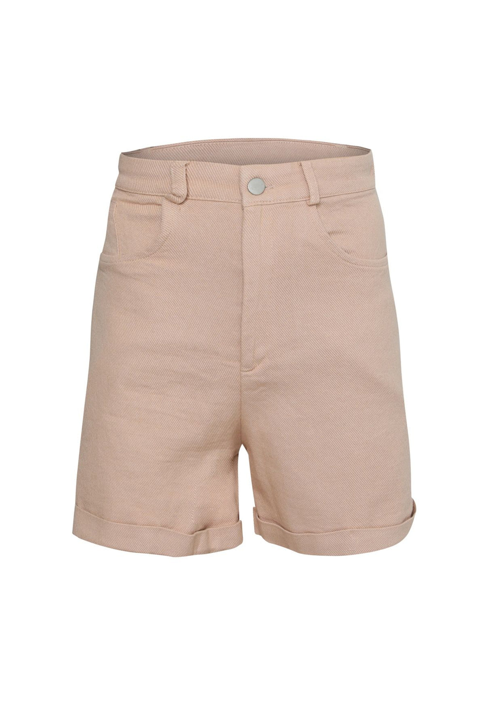 Gabardin Duble Paça Şort Bej