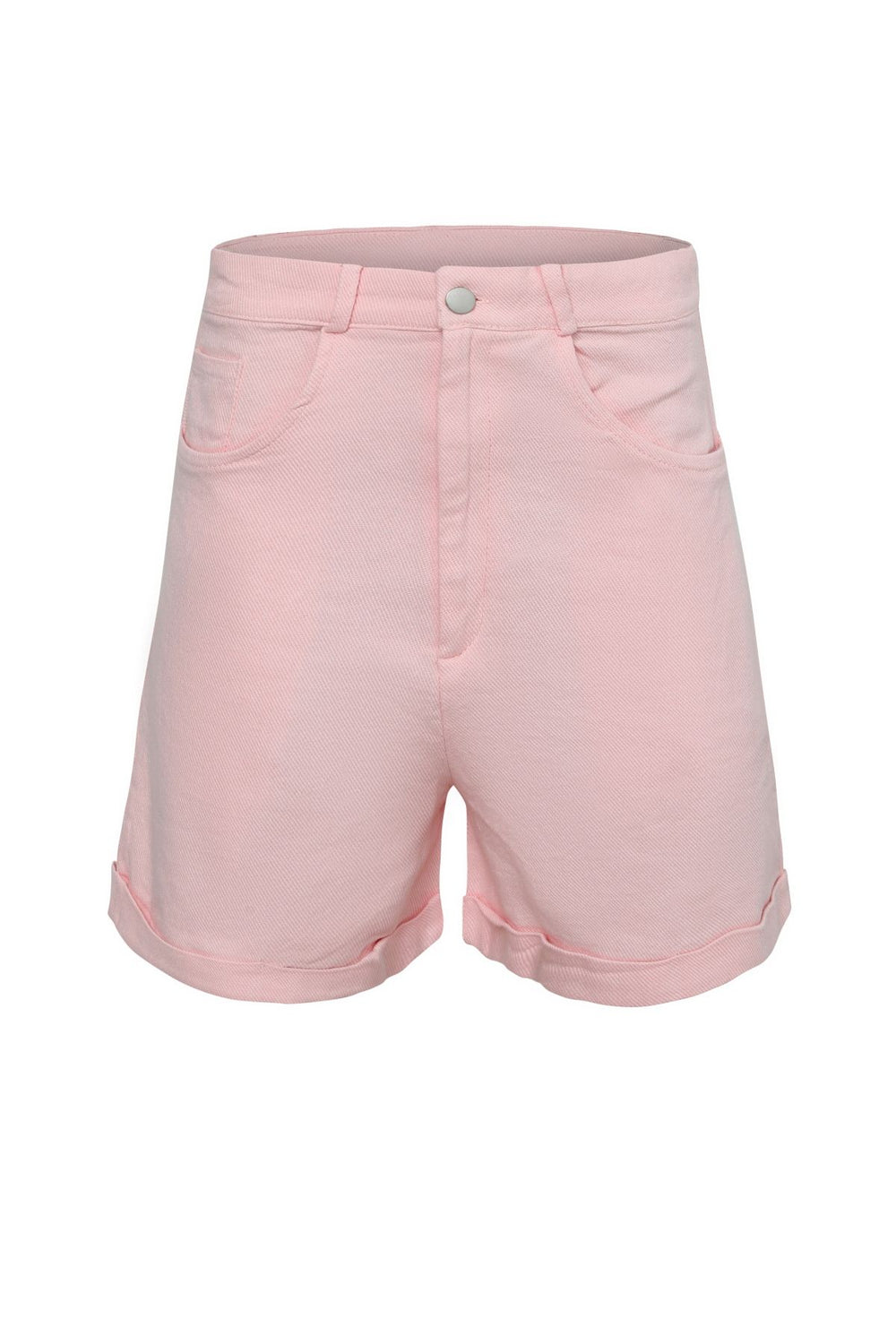 Gabardin Duble Paça Şort Pudra