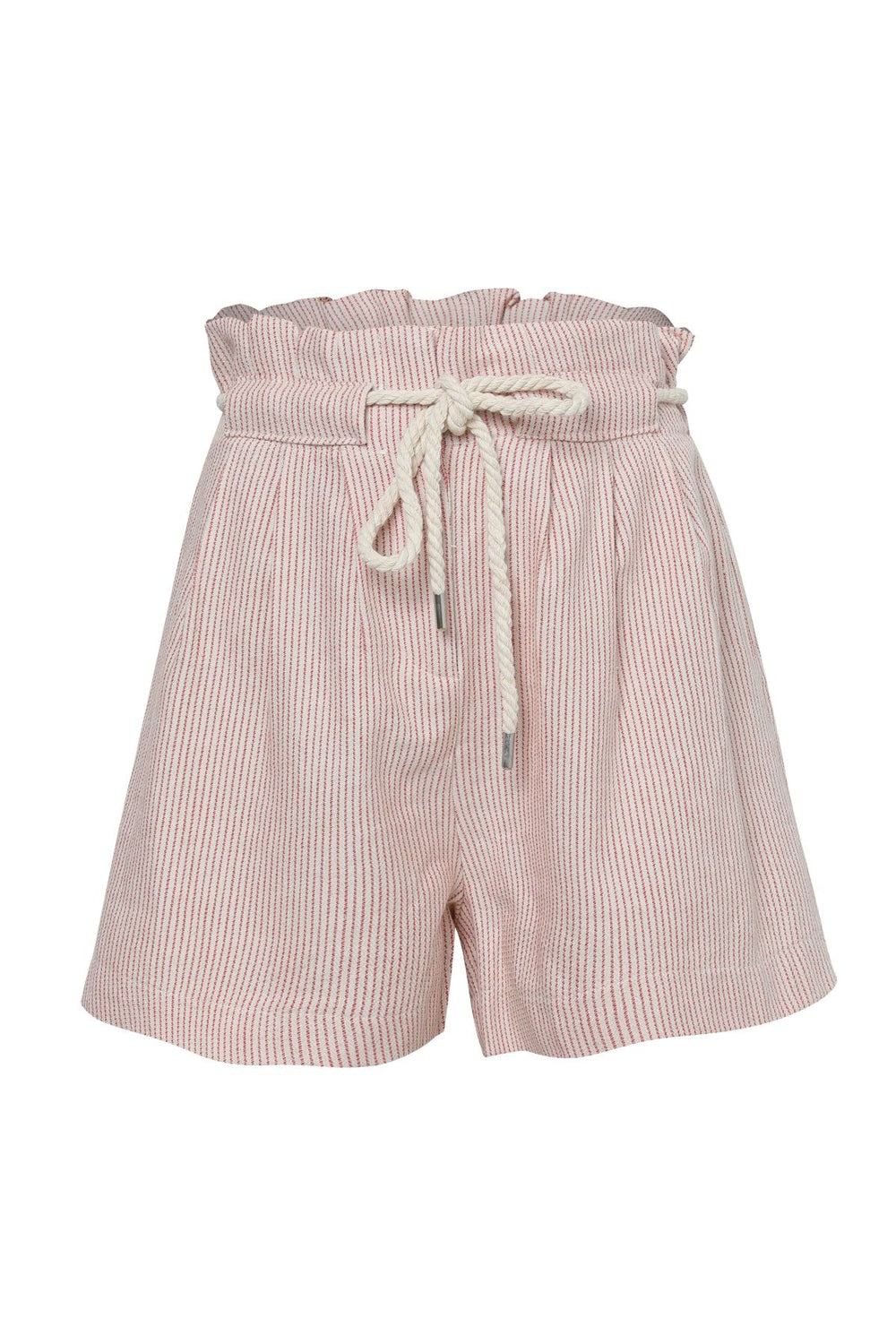 Beli Bağlamalı Şort Kırmızı