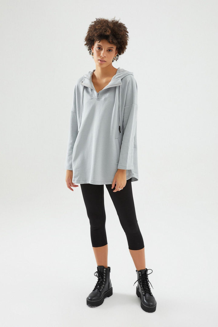 Hoodie Sweatshirt Gray