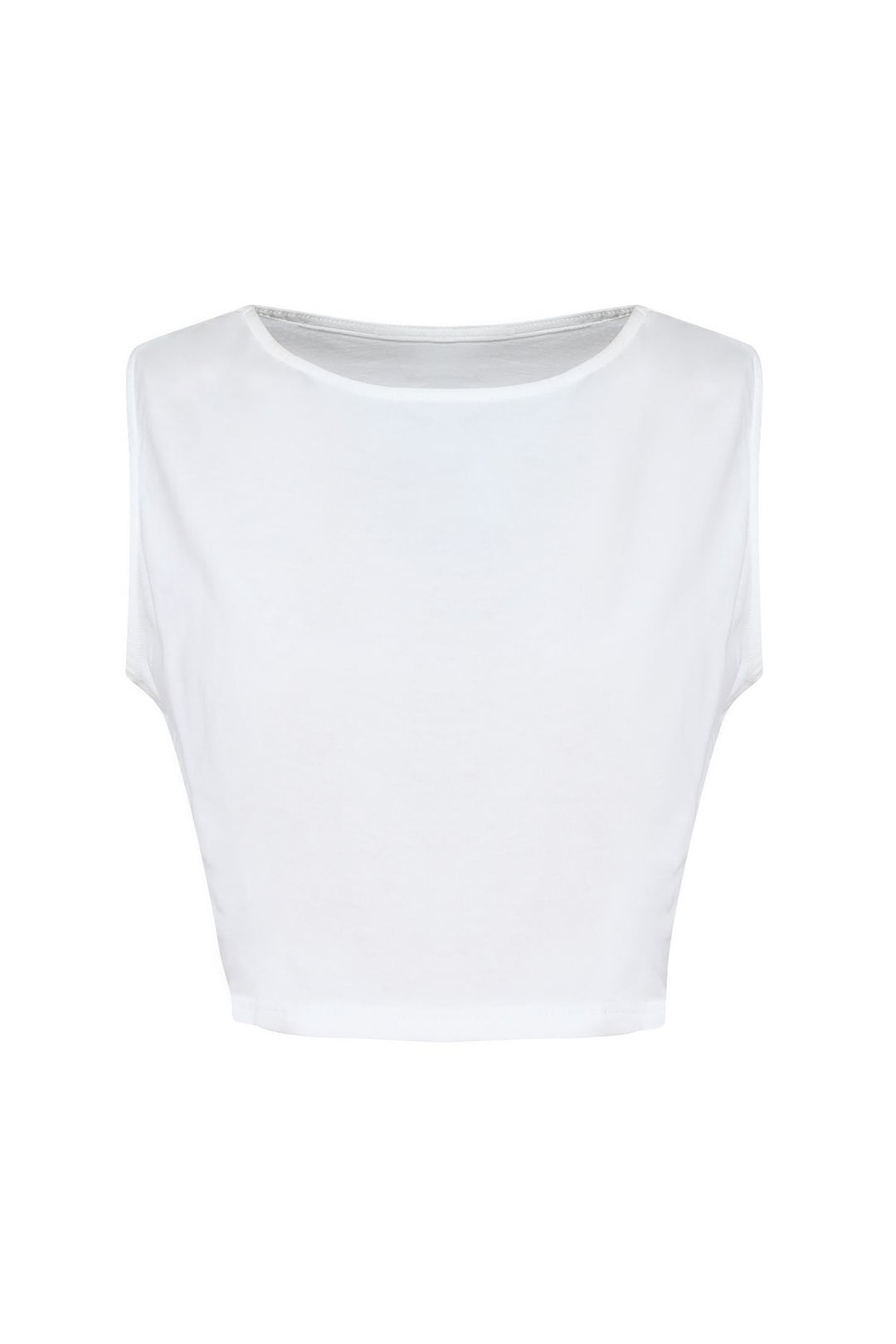 Omuzları Büzgülü Tişört Beyaz