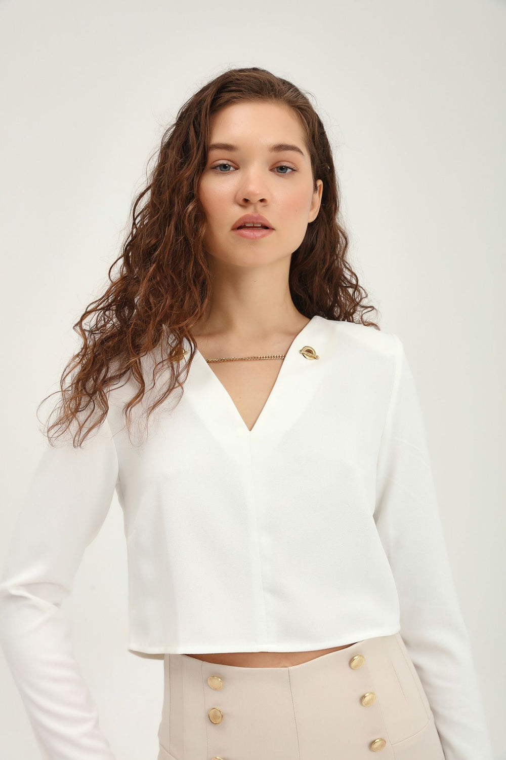Accessory Waistband Blouse White