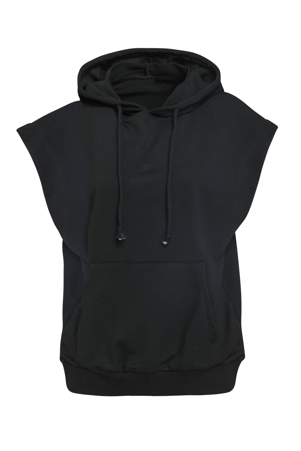 Hooded Kangaroo Pocket Sweatshirt Black