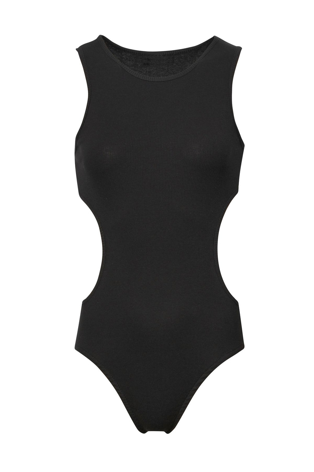 Decollete Detailed Bodysuit Black