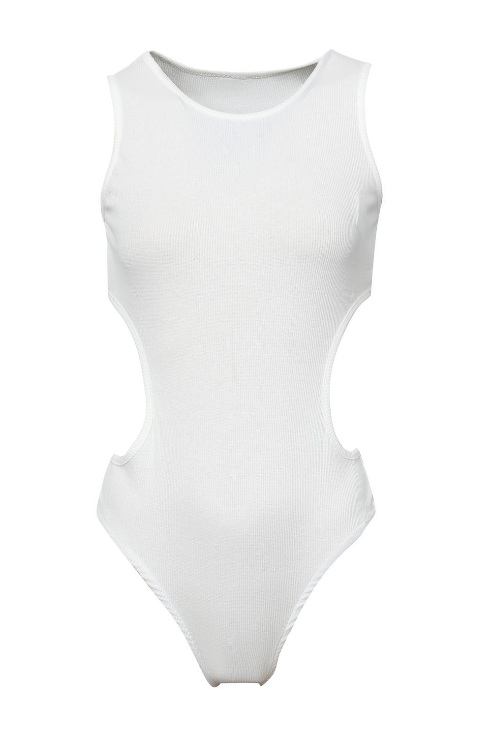 Decollete Detailed Bodysuit White