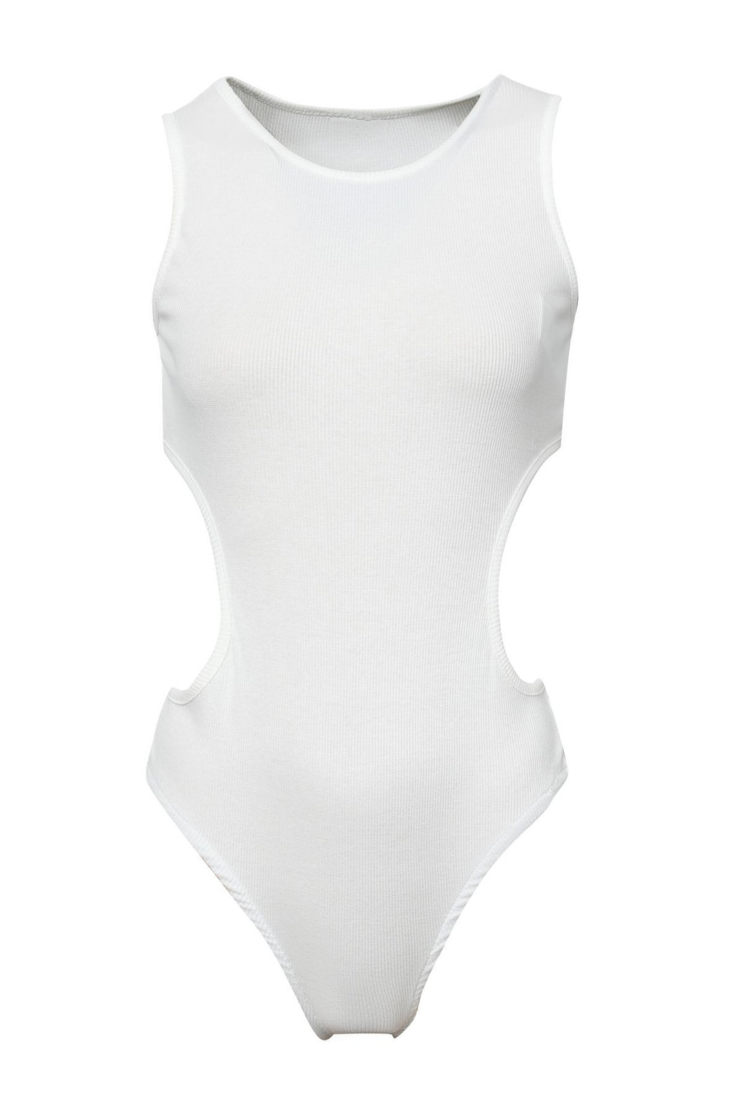 Decollete Detailed Bodysuit White