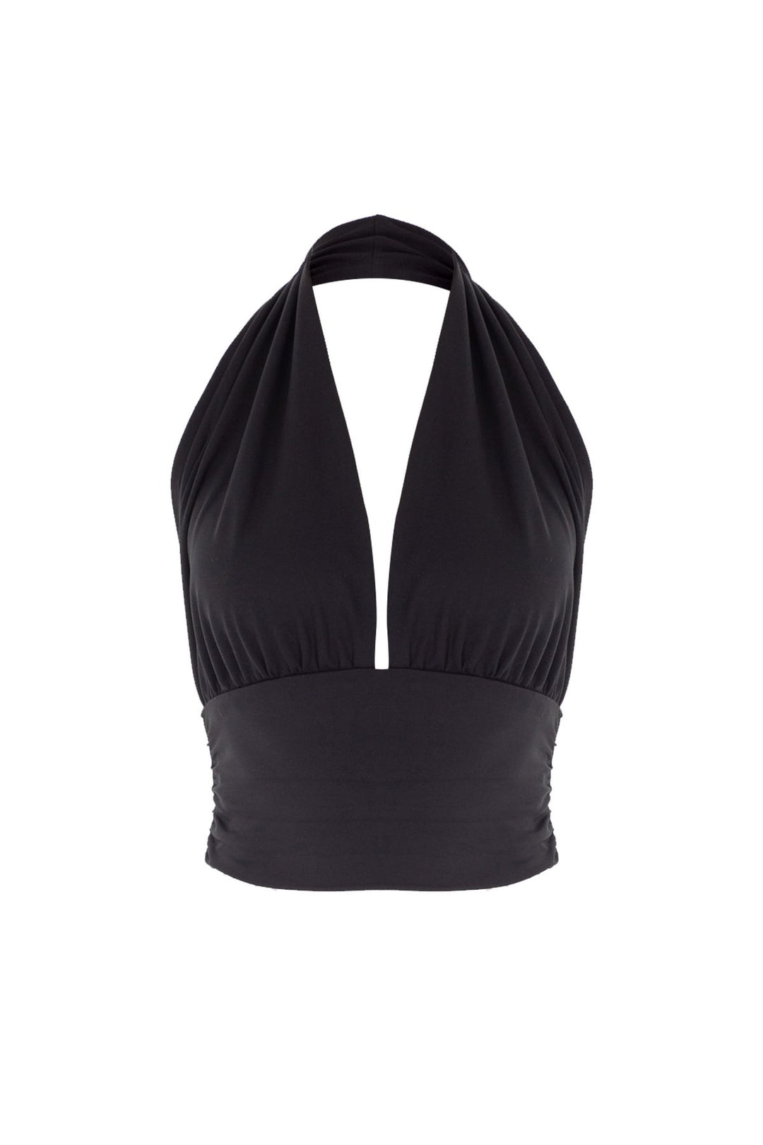 Low-cut Blouse Black