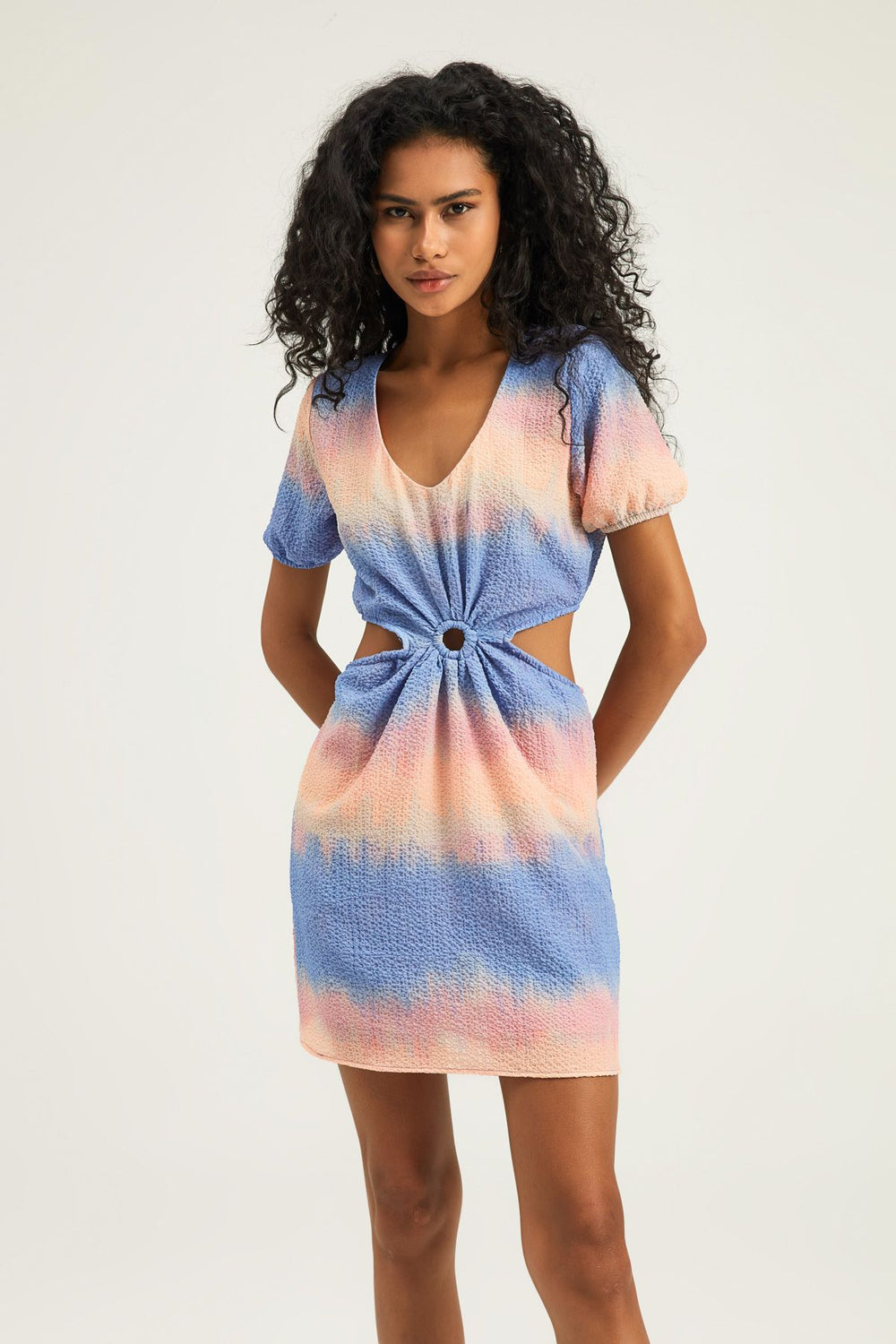 Cut Out Dress Indigo