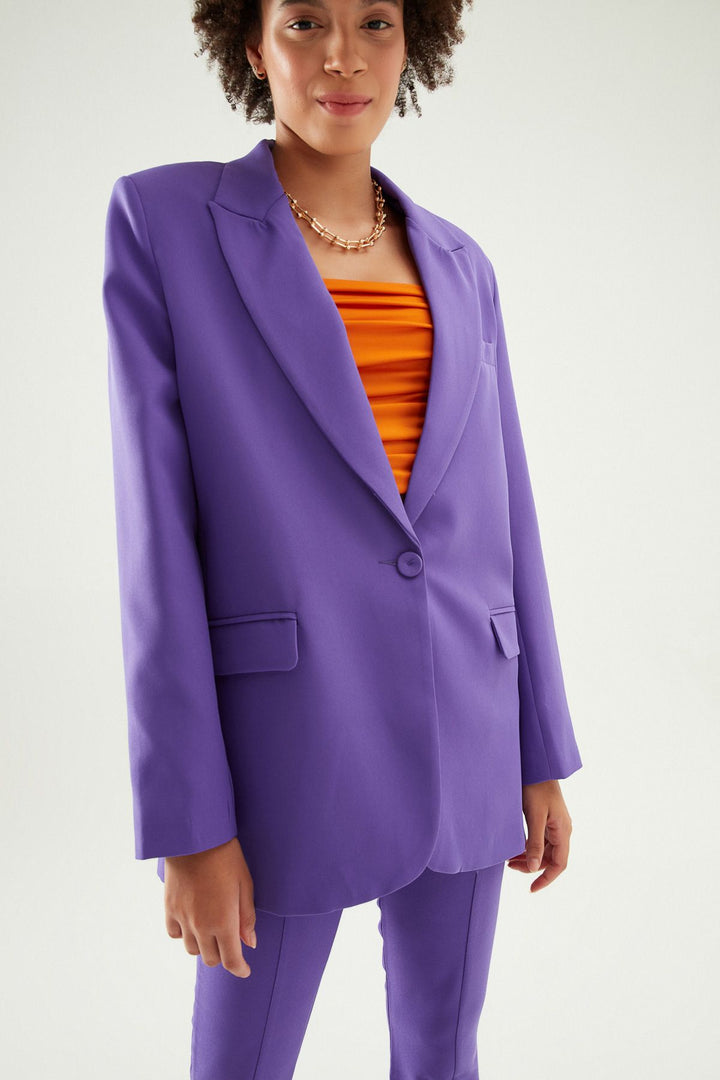 Blazer Jacket Purple