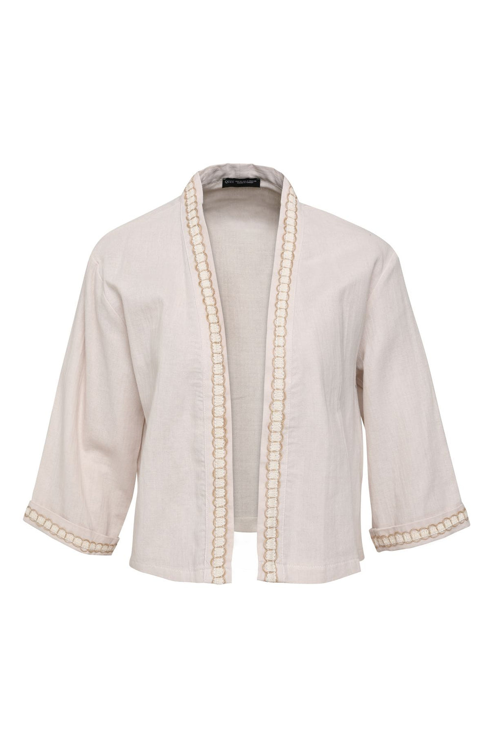 Stripe Detailed Jacket Beige