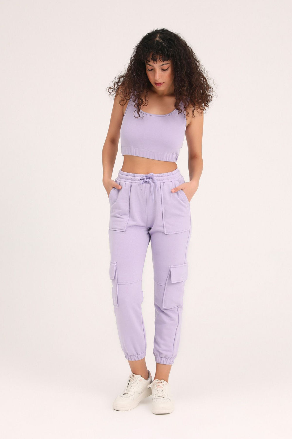 Cargo Pocket Jogger Tracksuit Lilac