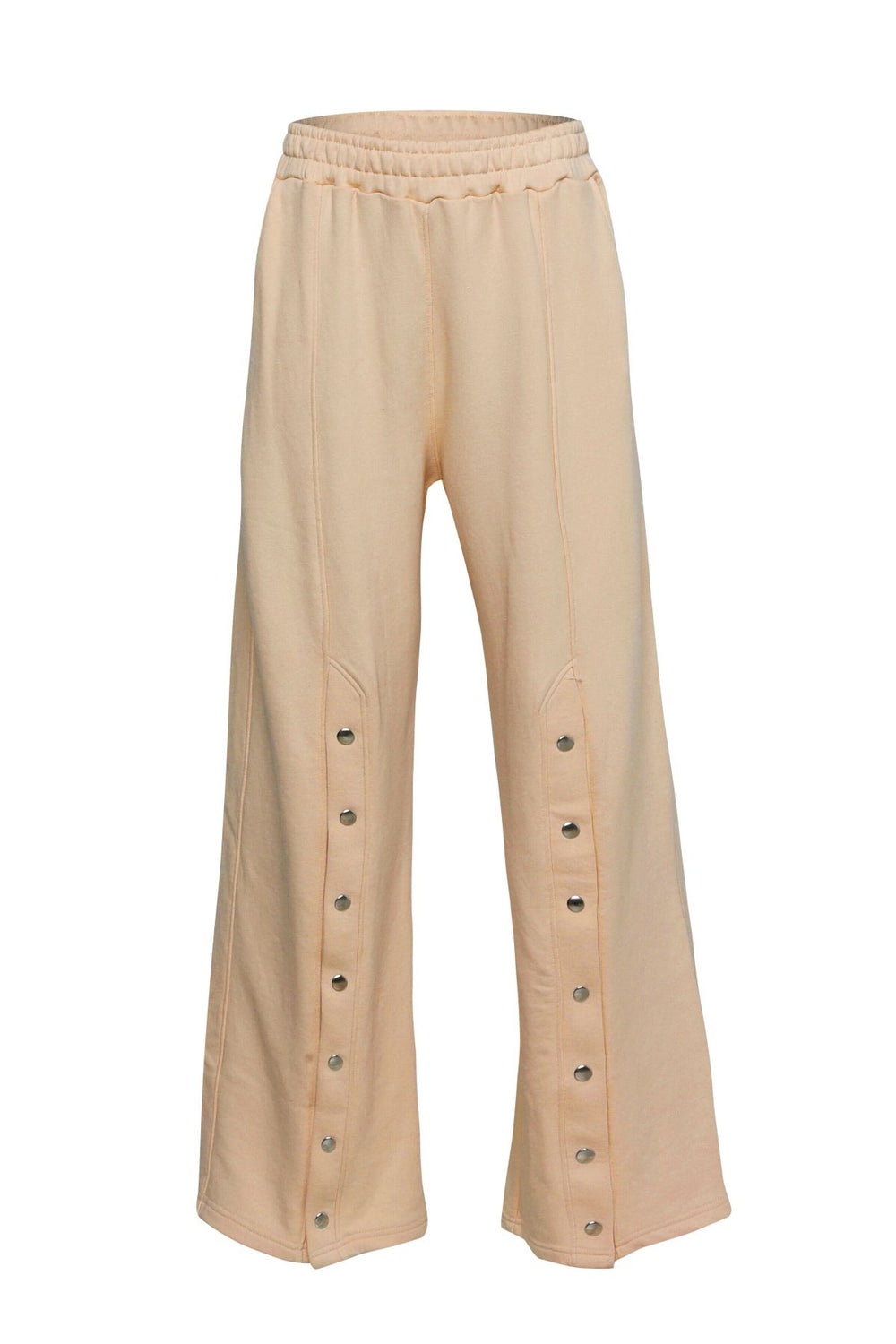 Wide Leg Snap Snap Tracksuit Beige