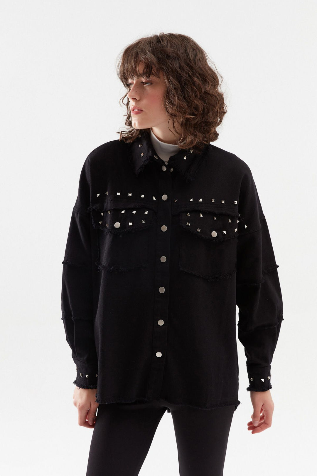 Gabardine Staple Shirt Black