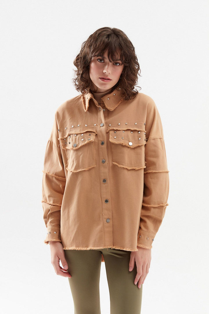 Gabardine Staple Shirt Camel