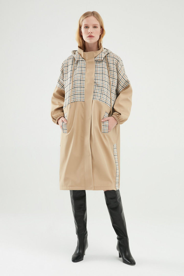 Garnish Oversize Trench Coat Beige
