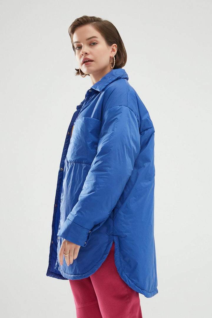 Oversize Long Jacket Sax