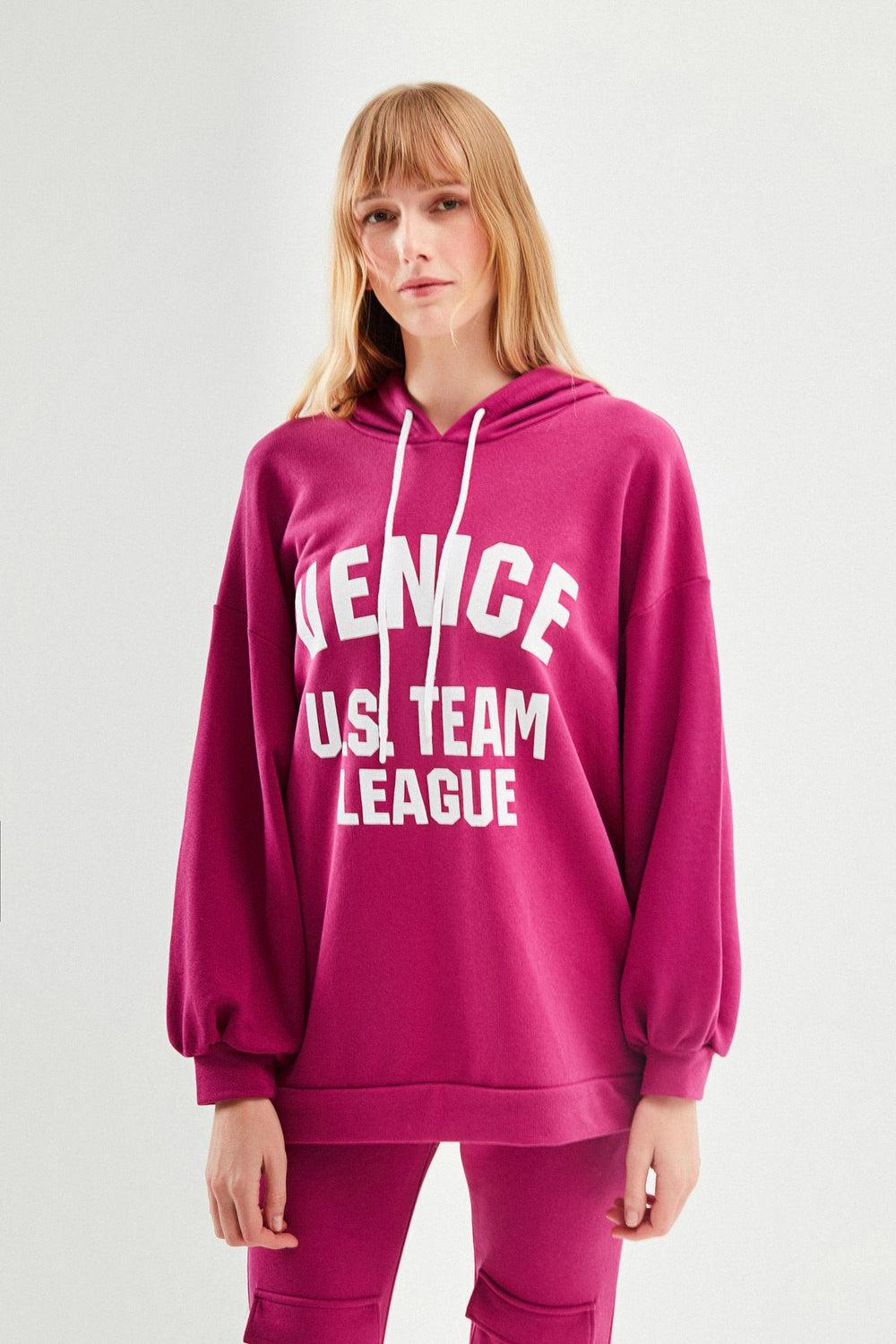 Printed Long Sweatshirt Orchid