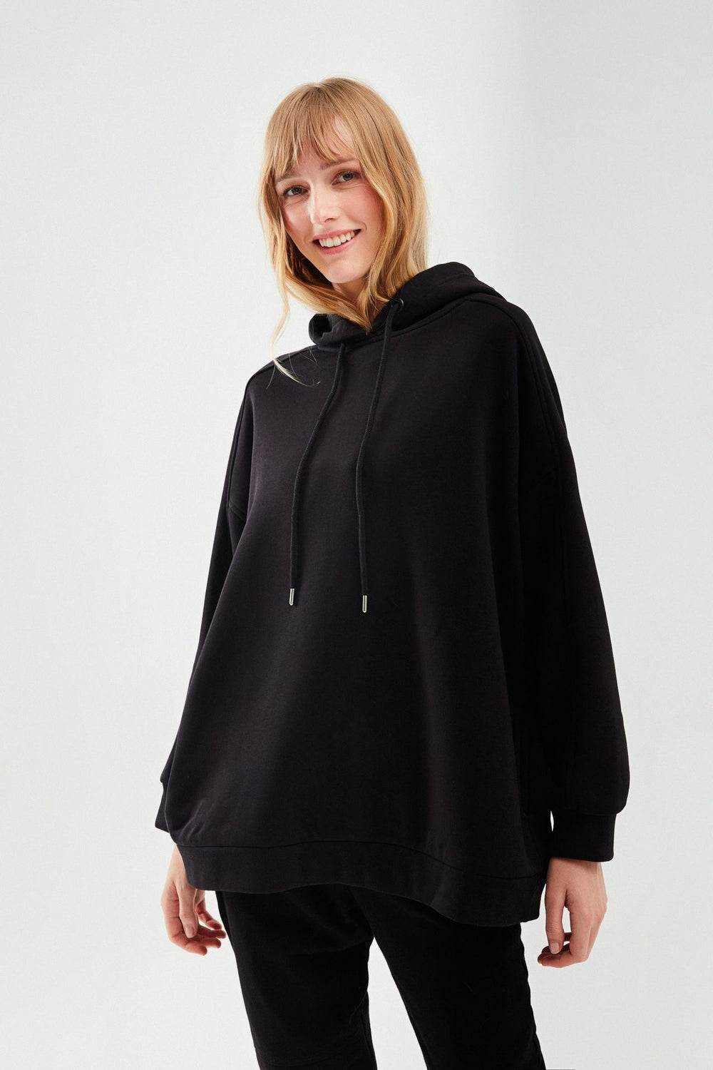 Hooded Oversize Sweatshirt Black