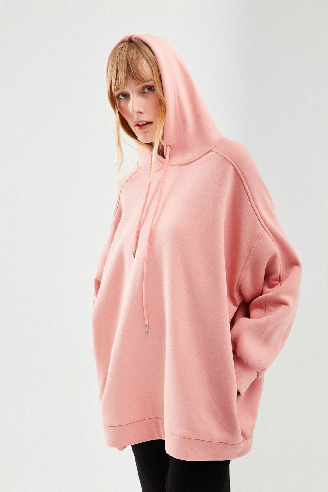 Hooded Oversize Sweatshirt Powder