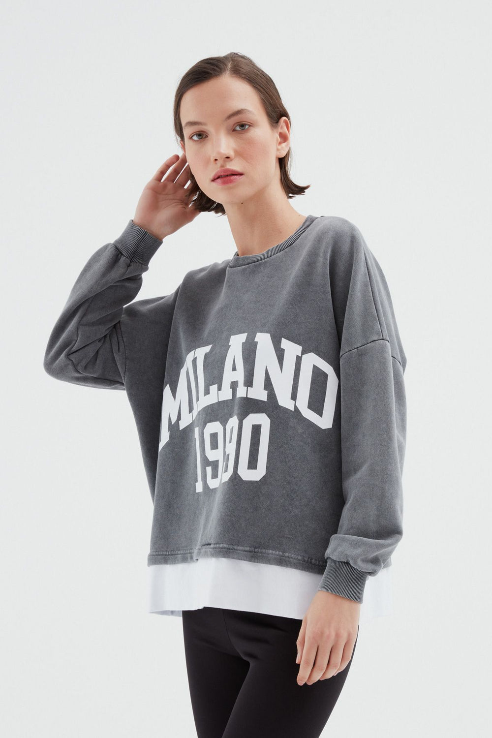Garnili Oversize Sweatshirt Antrasit