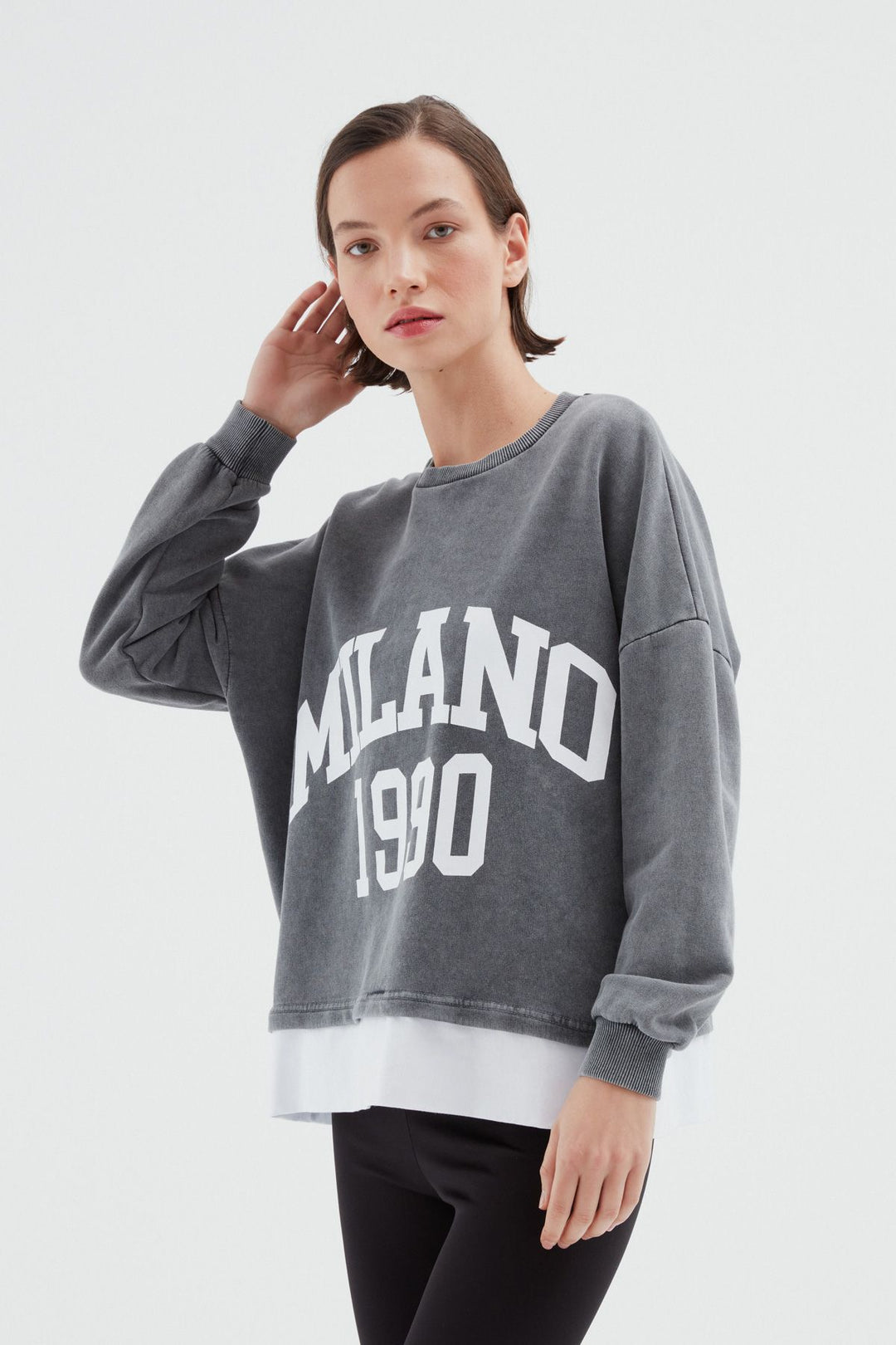 Garnish Oversize Sweatshirt Anthracite
