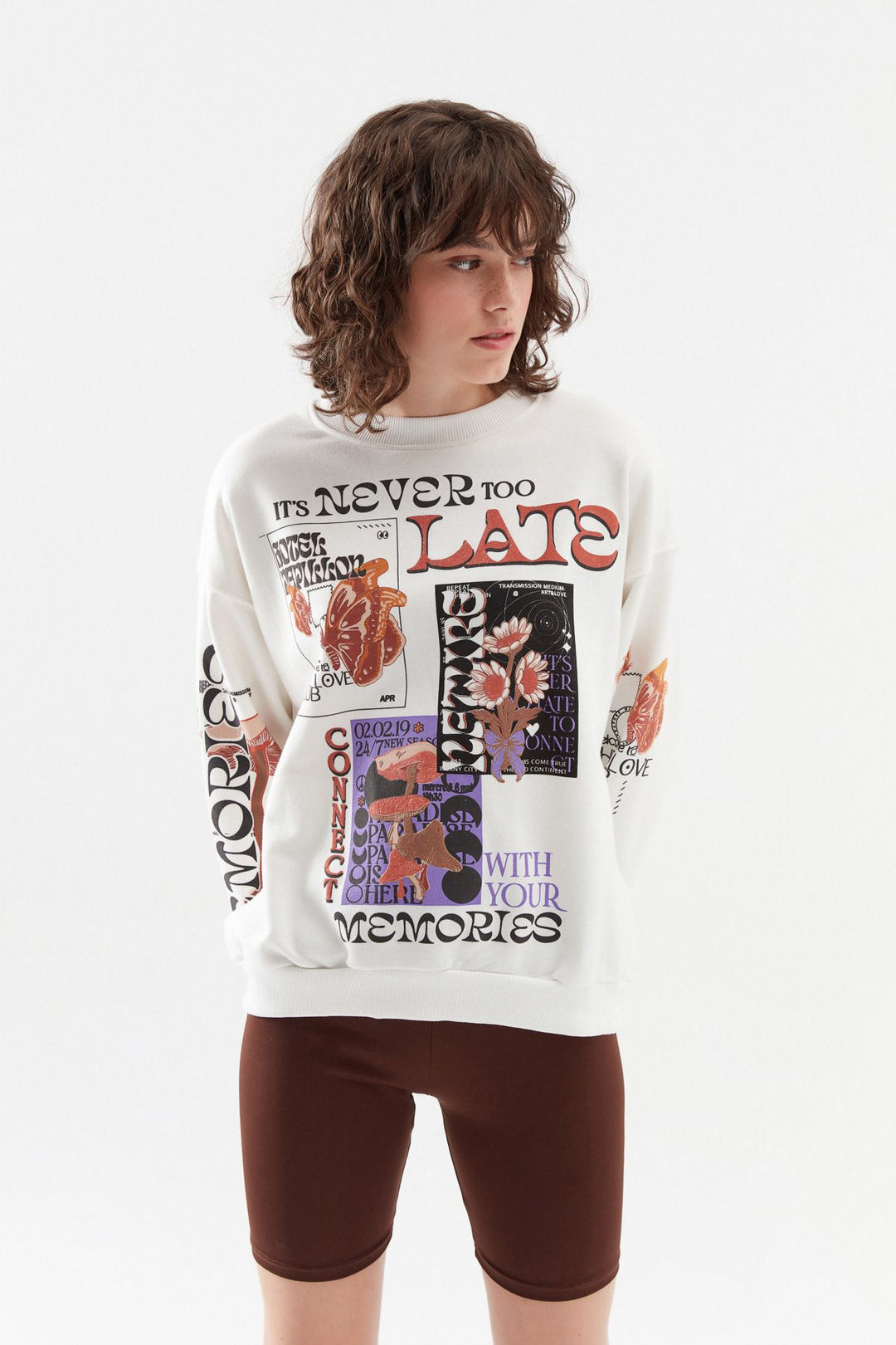 Printed Sweatshirt White