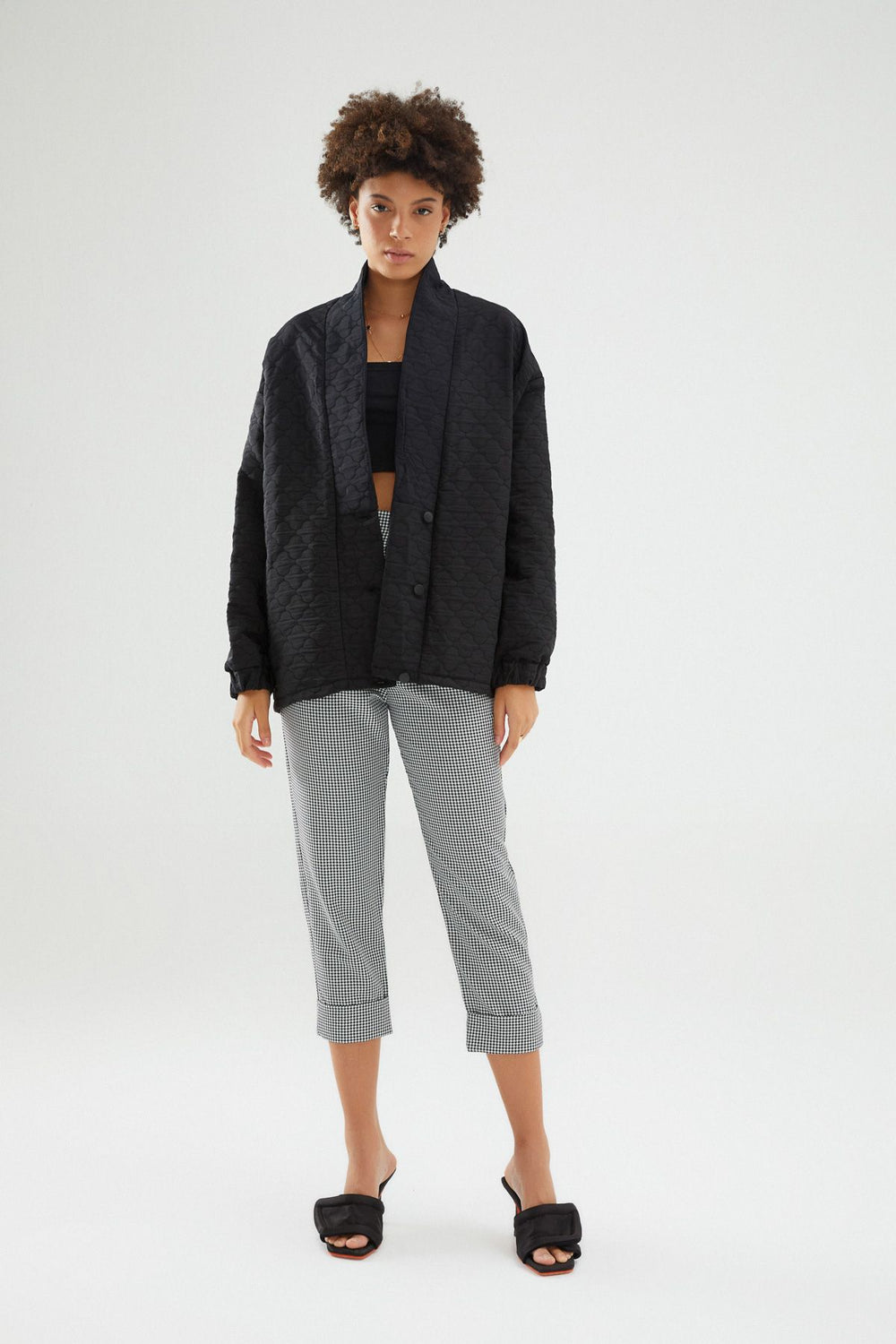 Quilted Jacket Black