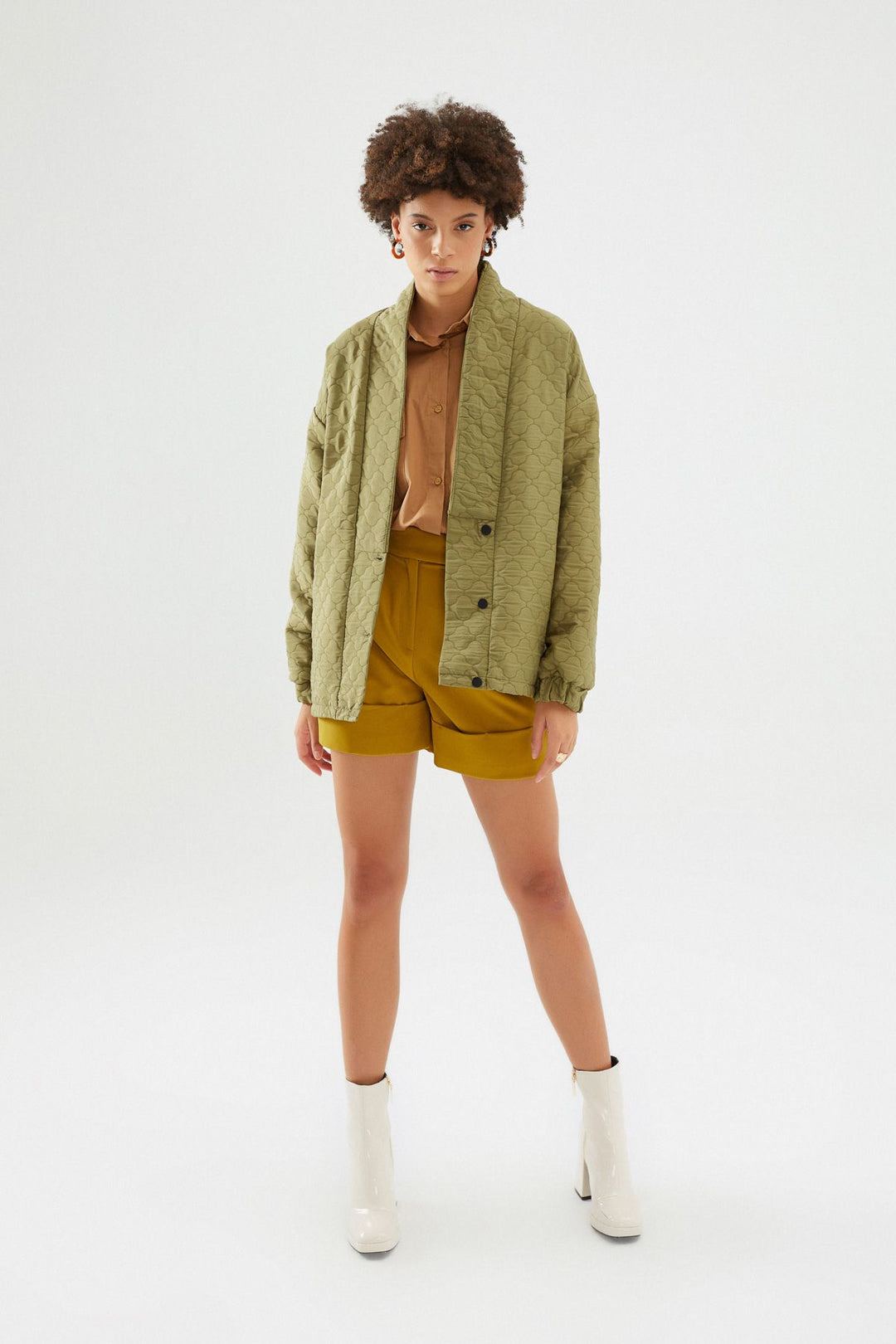 Quilted Jacket Khaki