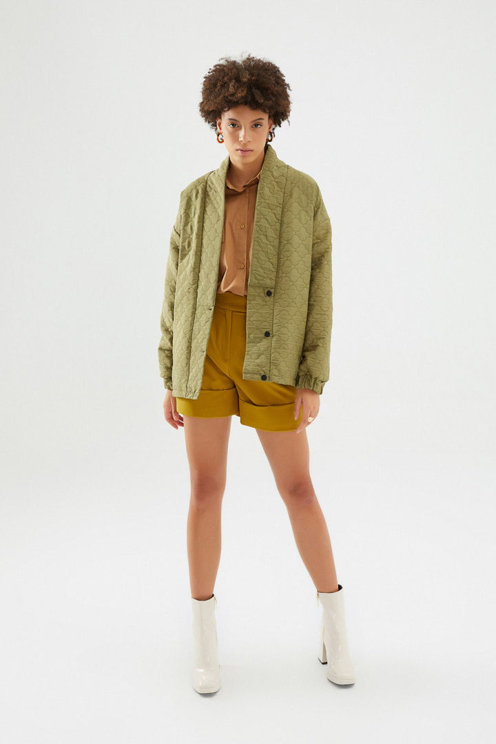 Quilted Jacket Khaki