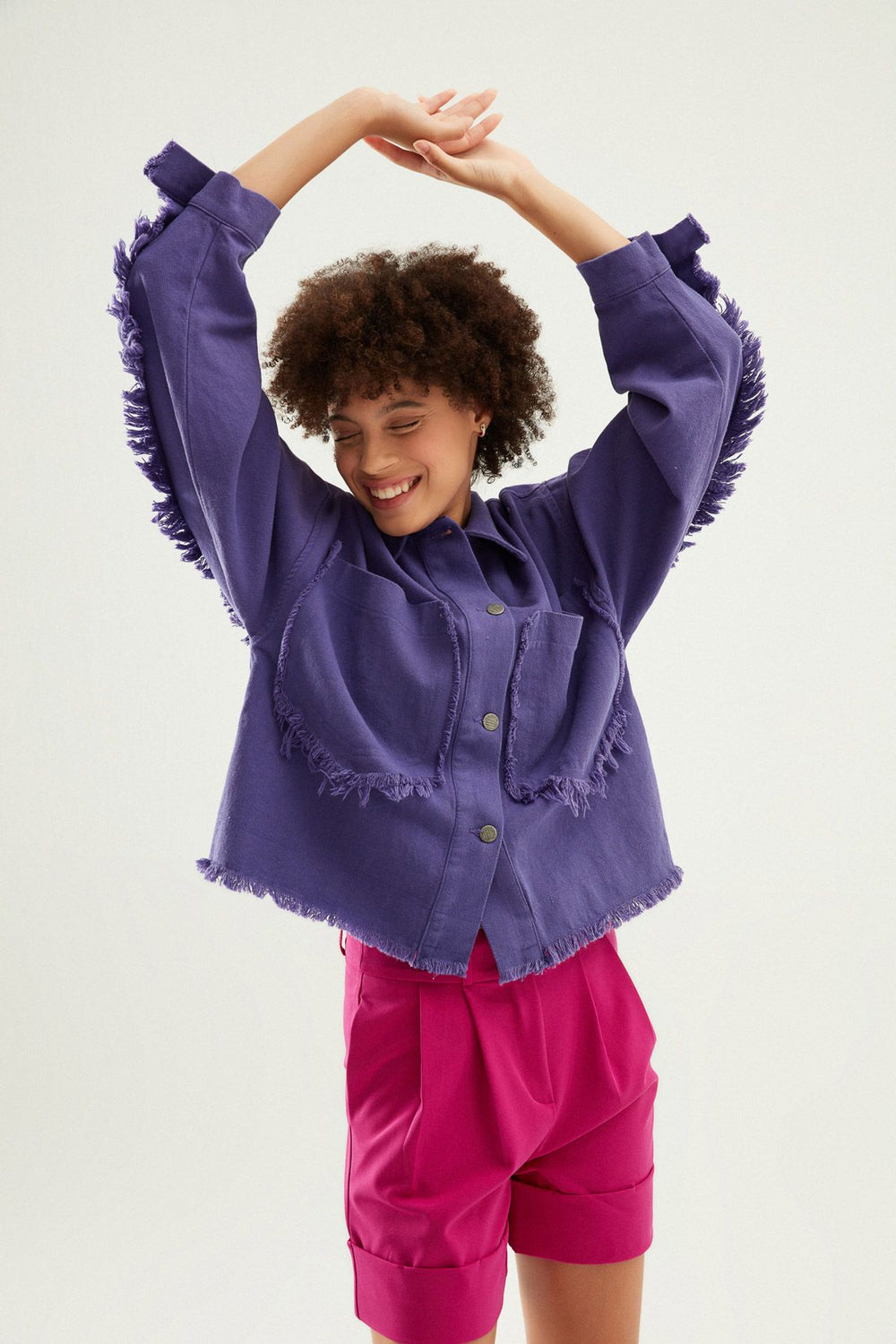 Tasseled Jacket Purple