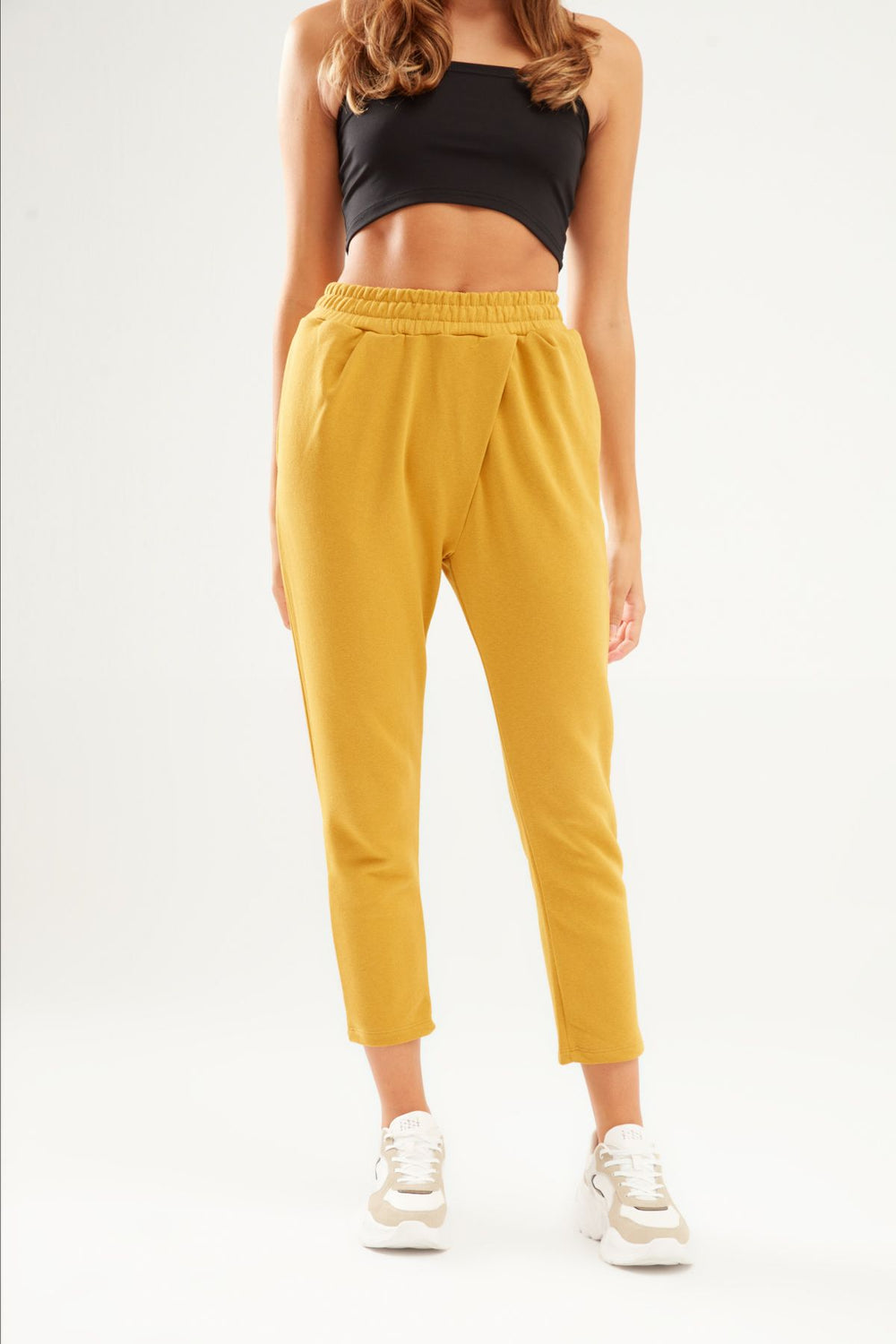 Elastic Waist Tracksuit Mustard