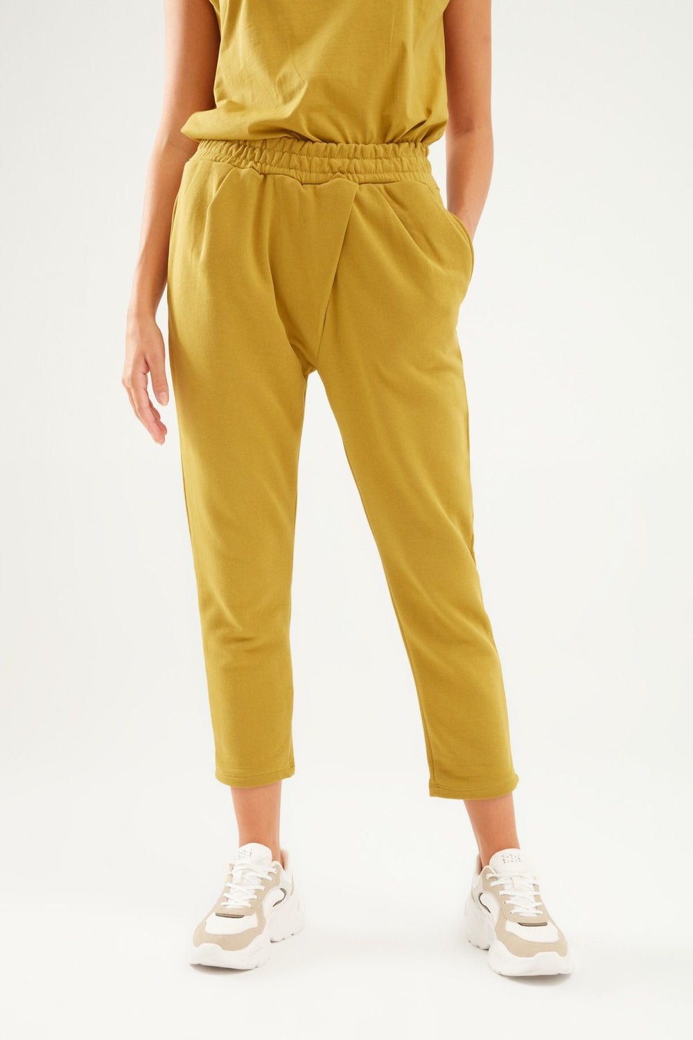 Elastic Waist Tracksuit Olive