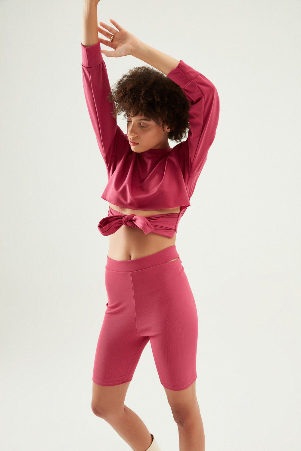 Decollete Biker Tights Orchid